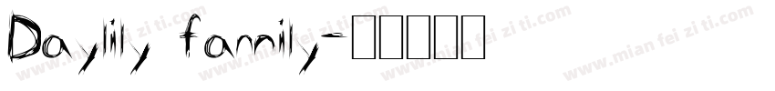 Daylily family字体转换